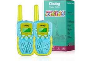 Obuby Toys for 3-12 Year Old Boys Girls Walkie Talkies for Kids 22 Channels 2 Way Radio Gifts with Backlit LCD Flashlight 3 KMs Range Gift Toy for Boy Girl to Outside Adventure