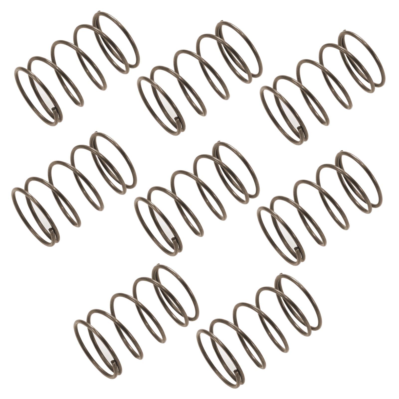 sourcingmap Compression Spring - 1.2mm Wire Dia , 20mm OD , 30mm Free Length Spring Steel Extension Spring,Black,10Pcs