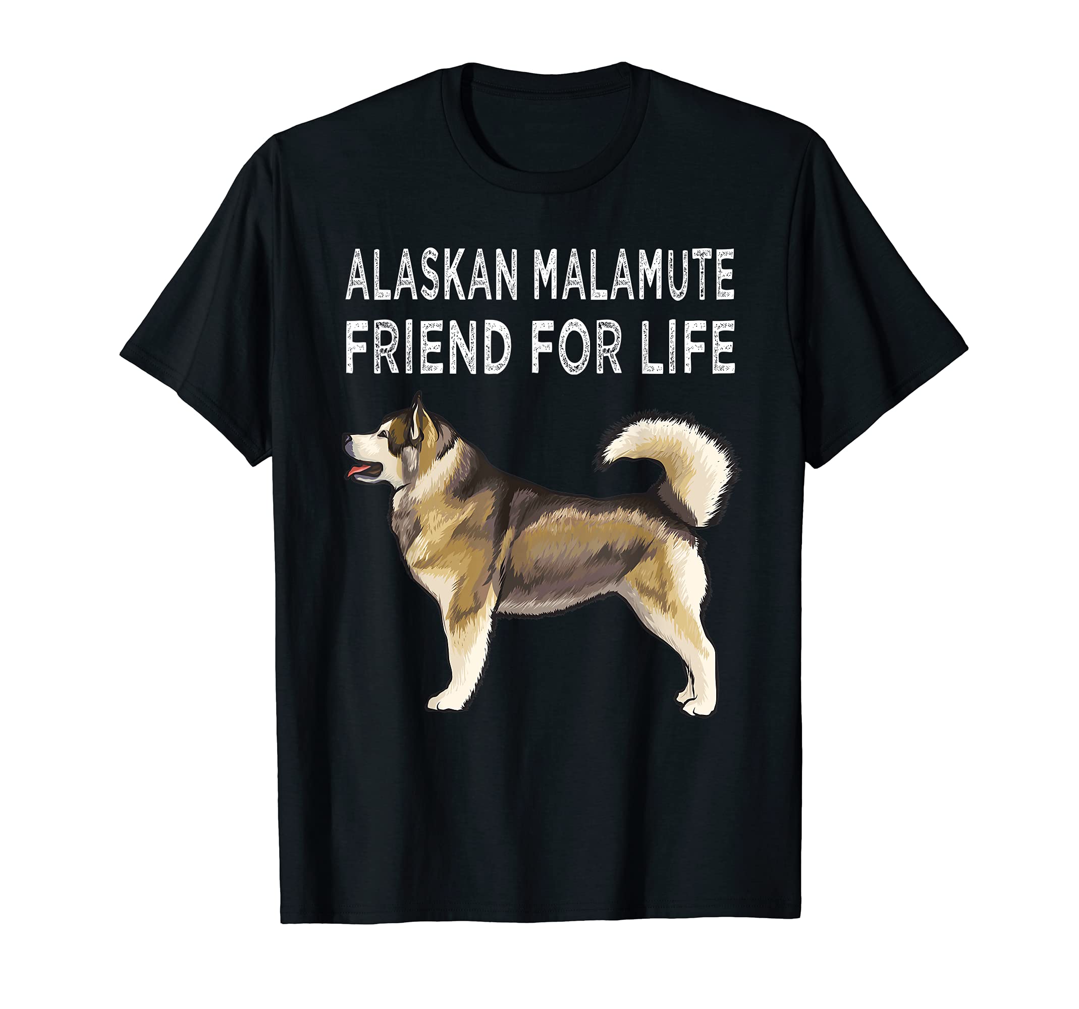 Alaskan Malamute Friend For Life Dog Friendship T-Shirt