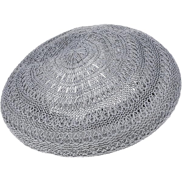 6587 Crochet Beret Hats Summer Women Woven Berets Bohemia Hat Crochet Beret Hats Summer Beret Women Woven Berets Women  main image 4