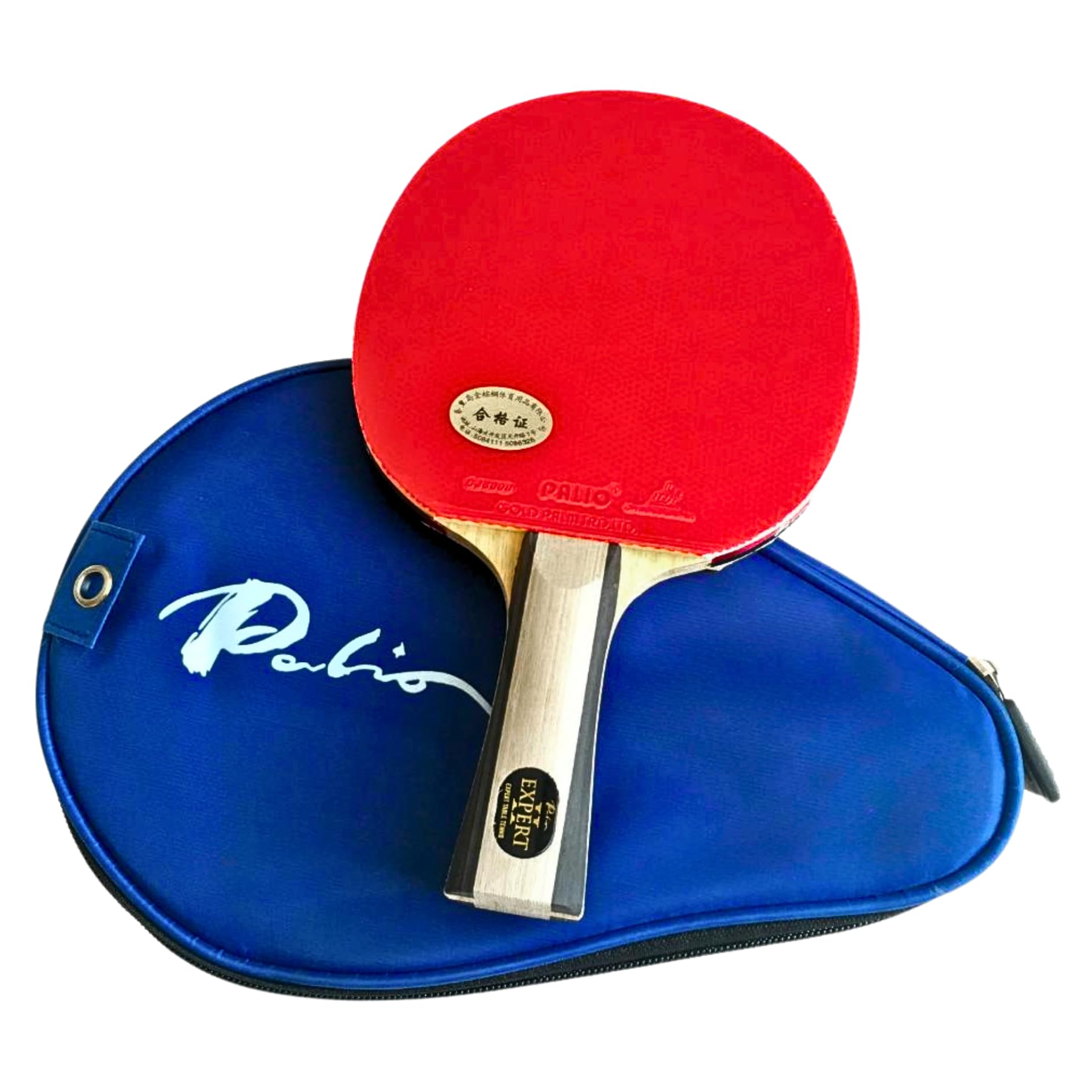 Photo 1 of Palio Expert 2.0 Table Tennis Racket & Case | ITTF-Approved Ping Pong Paddle for Beginners | High Spin & Control