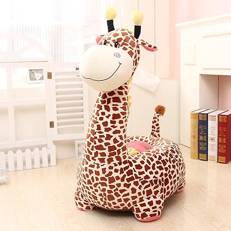 Maxyoyo Kids Plush Riding Toys Bean Bag Chair Seat For Children Cartoon Cute Animal Plush Sofa Seat Soft Tatami Chairs Birthday Gifts For Boys And