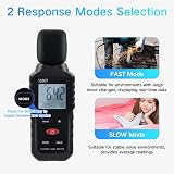 Mcbazel Decibel Sound Meter 30-130 dB A-weighted Digital Backlit LCD view 6