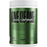 ONE of ONE Greens & Gut Health – Superfood Greens Powder with Prebiotics, Probiotics & Digestive Enzymes for Gut Health, Immunity & Energy, No Artificial Sweeteners - Mixed Berry, 30 Serving