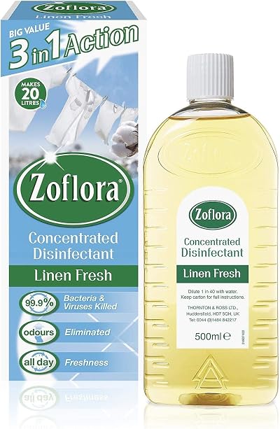 Zoflora 3in1 Action Concentrated Disinfectant Linen Fresh 500ml