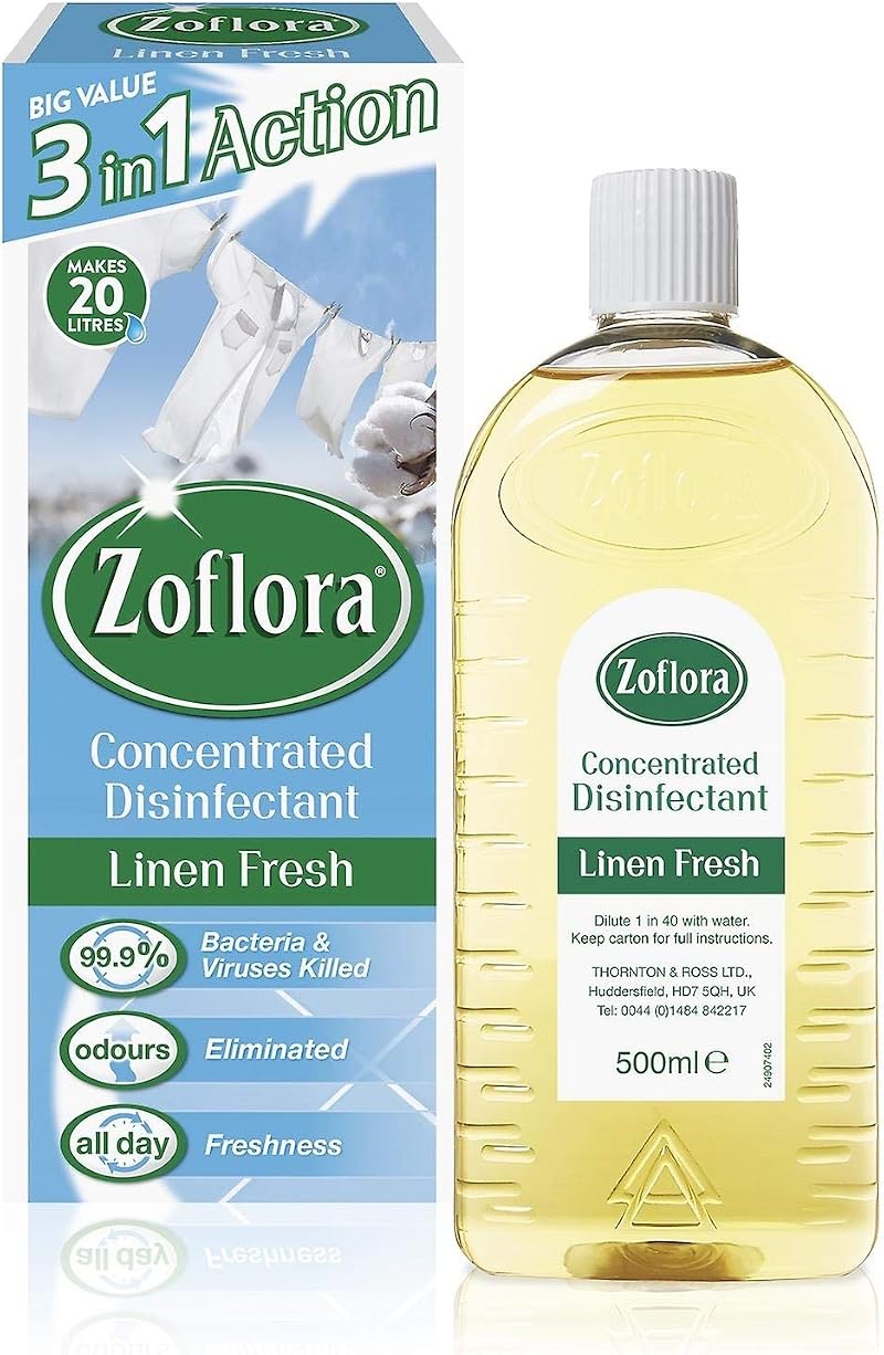 Zoflora 3in1 Action Concentrated Disinfectant Linen Fresh 500ml