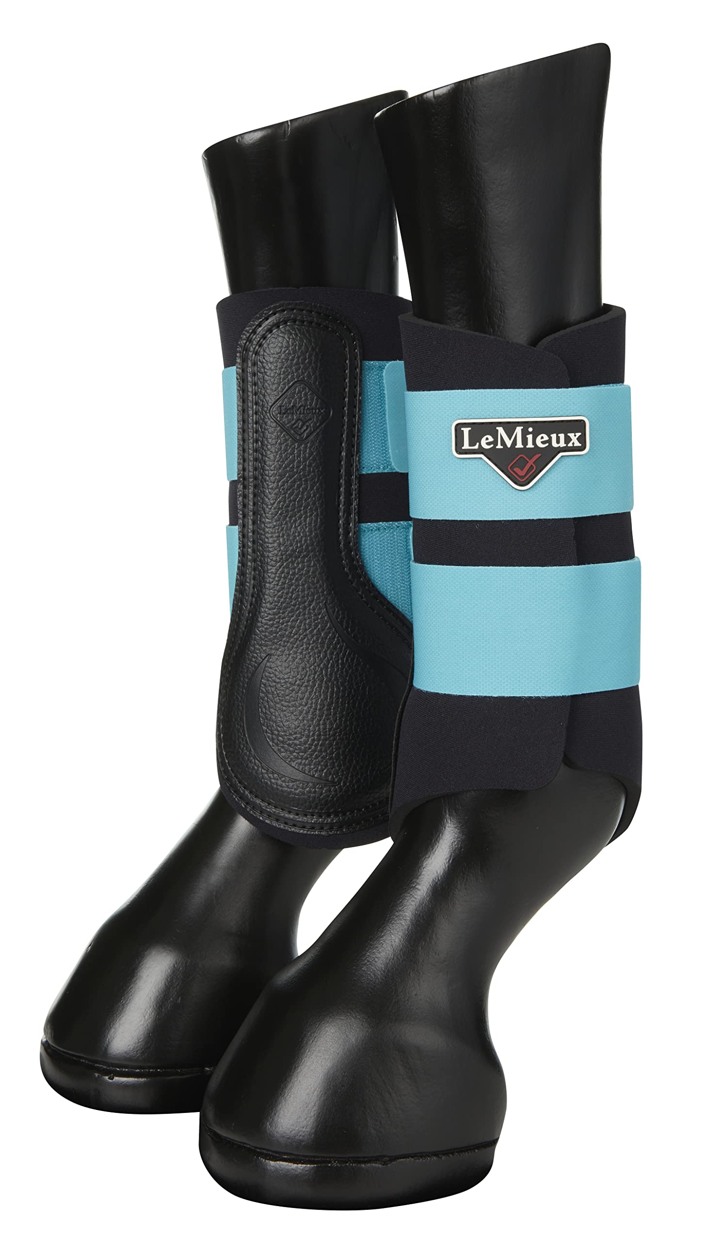 LeMieux Grafter Brushing Horse Boots - Protective Gear and Training Equipment - Equine Boots, Wraps & Accessories (Azure/X-Large)