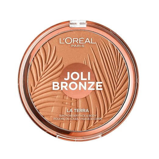 title=L'Oréal Paris Joli Bronze Terra Make Up Abbronzante Viso in Polvere, Texture