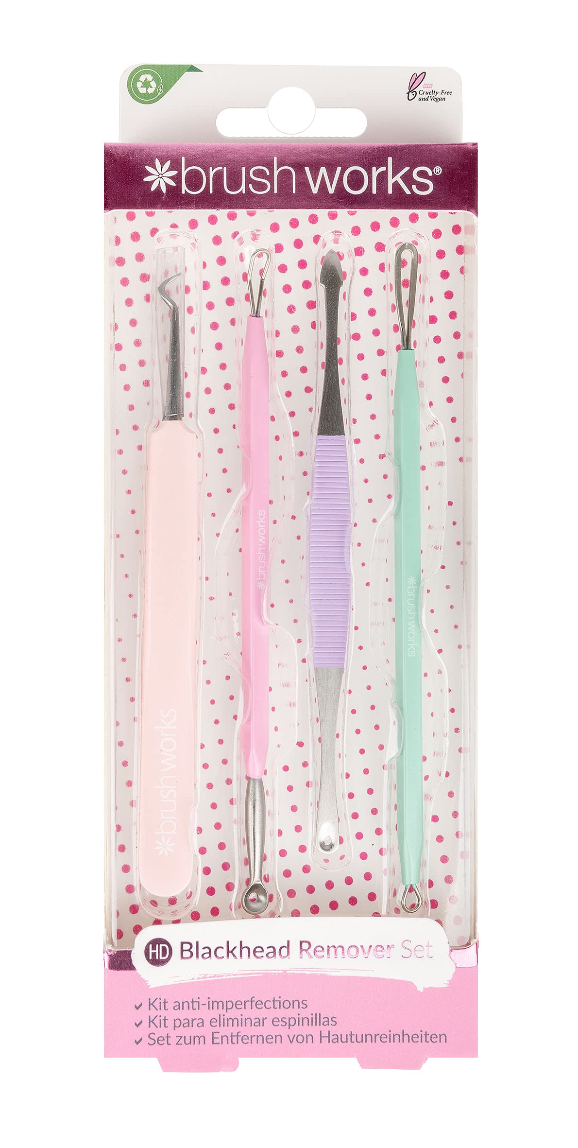 Brushworks Pastel Blackhead & Blemish Remover Set