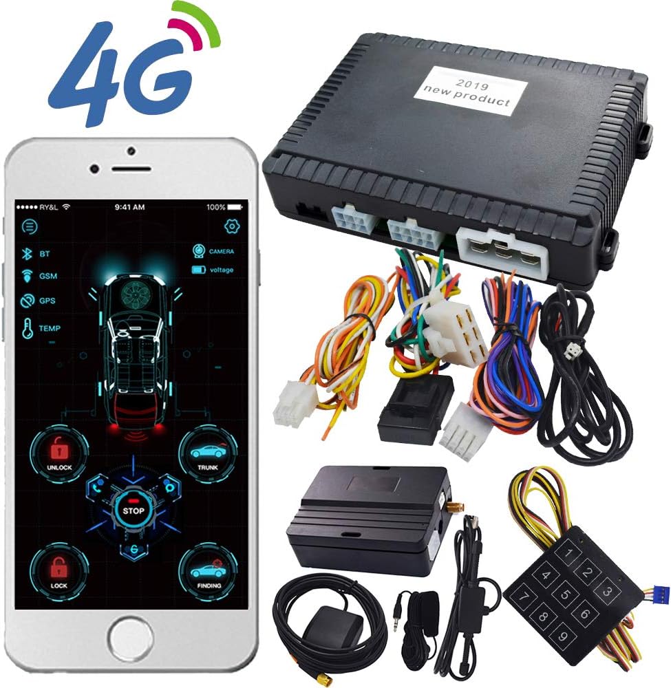 WISARBOR Remote Starter Keyless Entry System Smart 4G Car Alarm