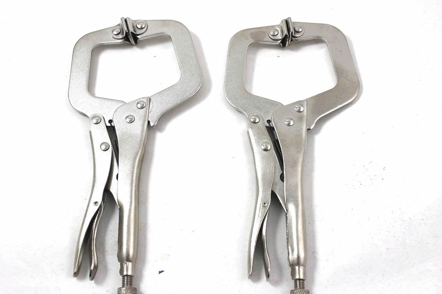 2 Pack 11" Vise Grips Locking C Clamp Pliers W/flex Pads