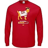 Smack Apparel Goat in Progress T-Shirt for K C Football Fans (Red, XL)