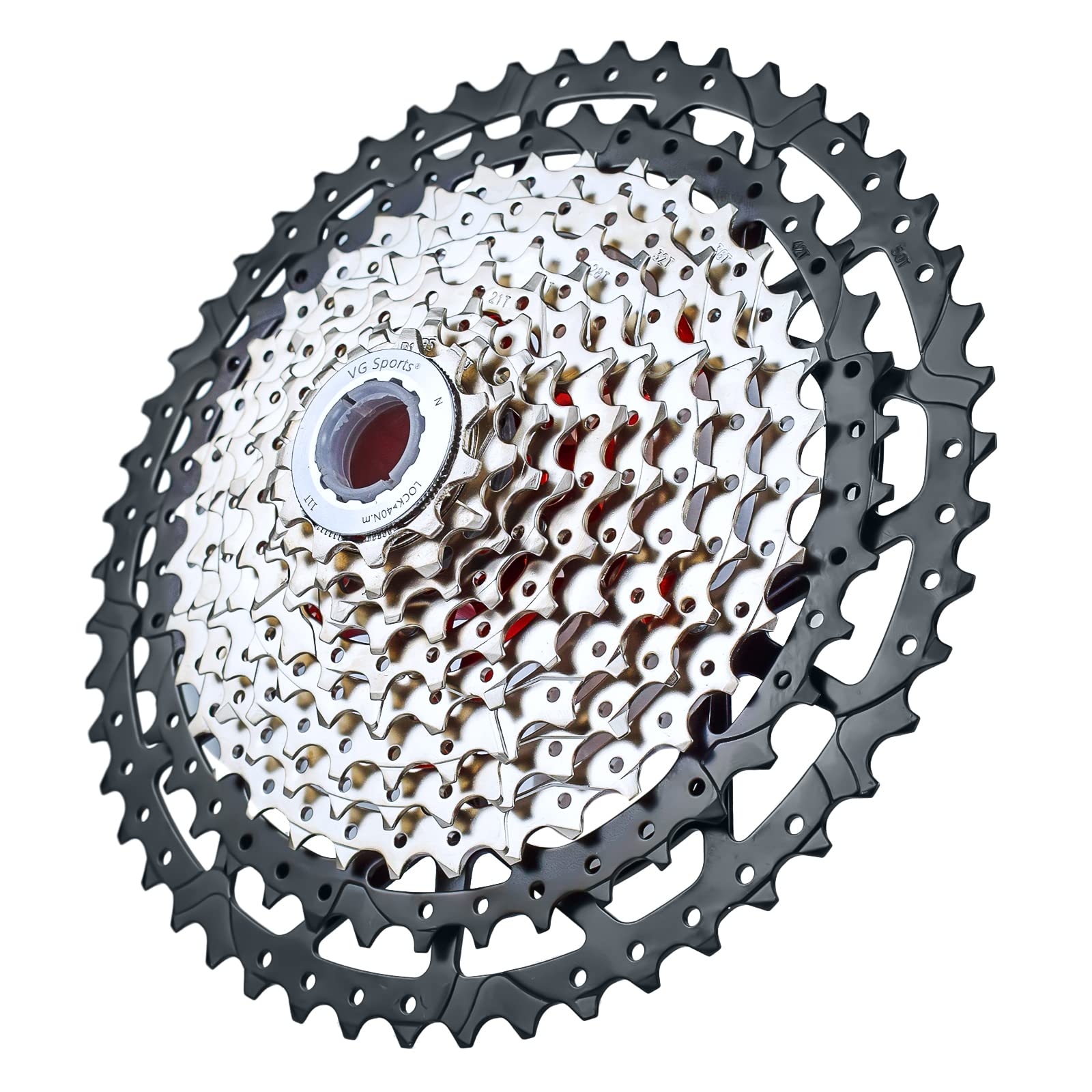 VG SPORTS 8/9/10/11/12 Speed Ultra-Light Bike Cassette for Mountain Bike 11-40T/11-42T/11-46T/11-50T/11-69T MTB Cassette Lightweight Aluminum Bracket Cassette