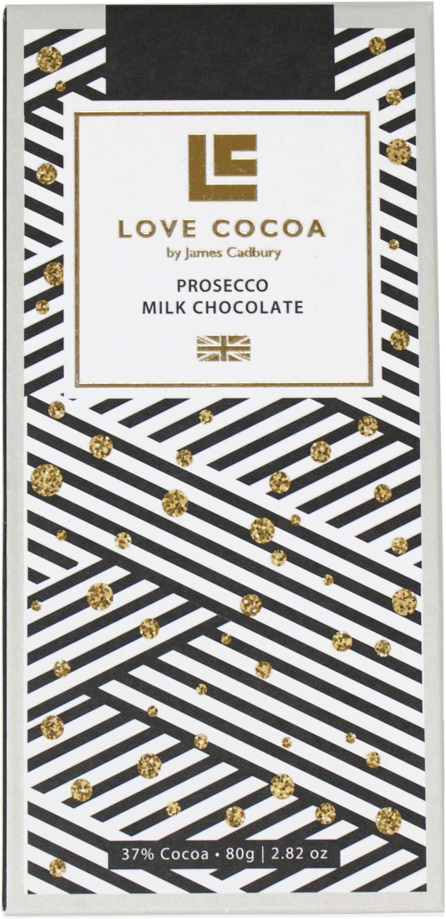 Love Cocoa Chocolate Bar Tablets 80g (Prosecco Milk Chocolate)