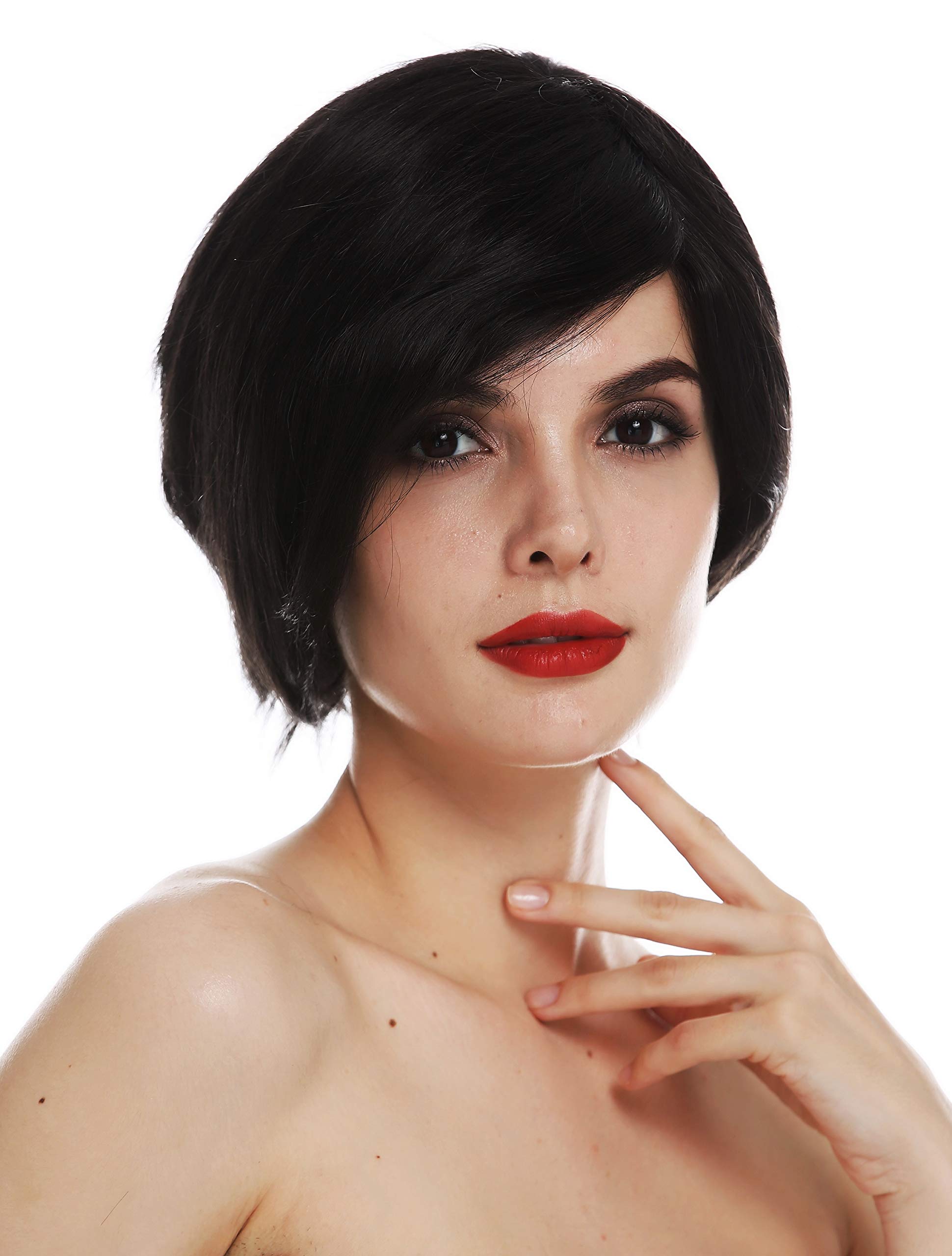 WIG ME UP - TYM-1410-MT-2 wig women's wig short bob sleek parted black