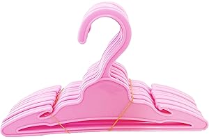 MyBrittany's Doll Clothes Hangers-12 Light Pink Hangers Fits 18 Inch Fashion Girl Dolls