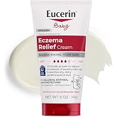 ​​Eucerin Baby Eczema Relief Body Cream with 1% Colloidal Oatmeal, 5 OZ​ | Baby Eczema Cream Enriched with Ceramide-3 and Licorice Root Extract, 24 Hour Hydration, Fragrance and Steroid Free