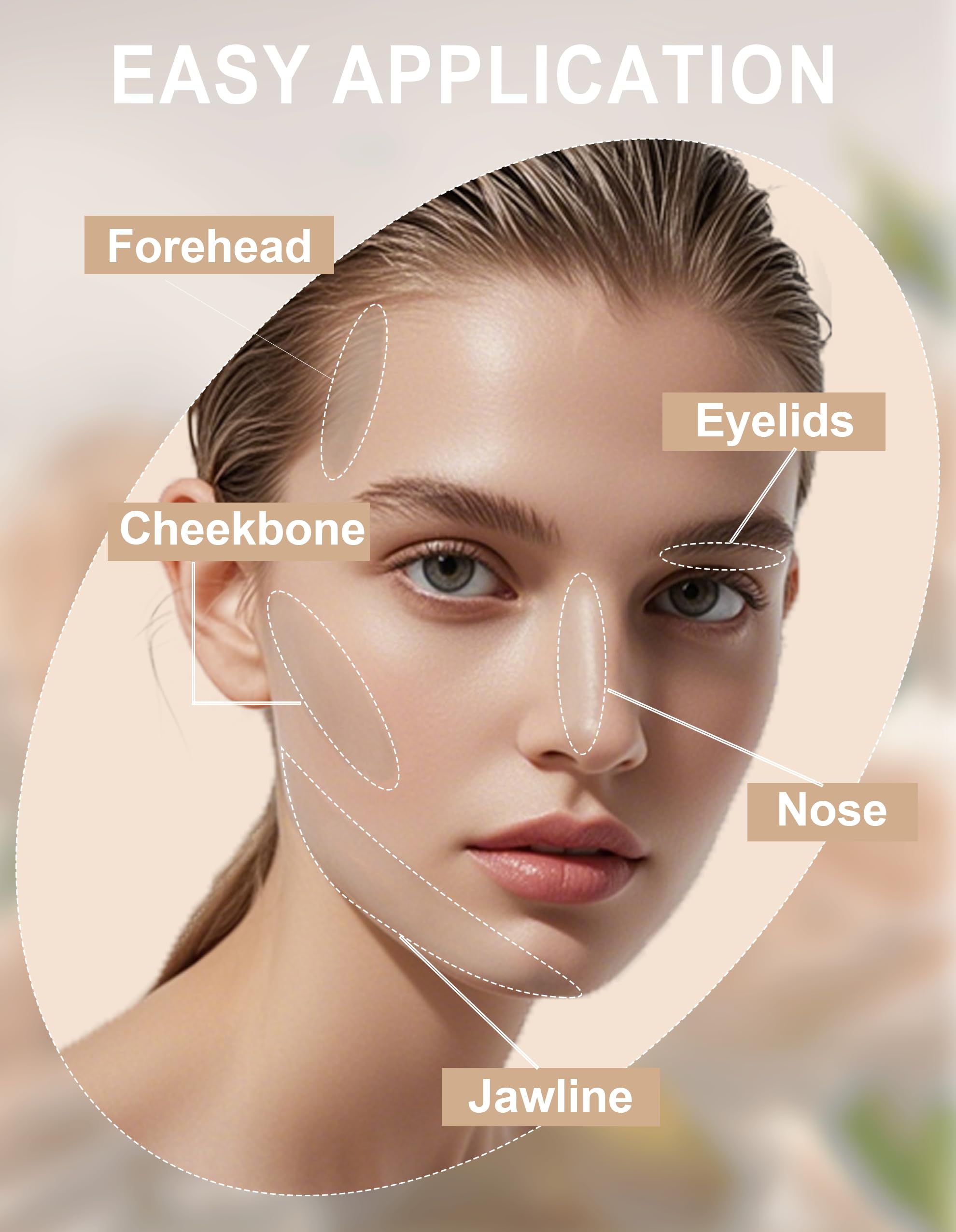 Okerker Cool Toned Contour Palette with Mirror, Taupe Grey Contour Powder for Fair Pale Light Cool Toned Skin, Nose Contouring Bronzer Powder with Face Brush