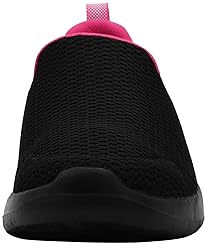Skechers Women's Go Walk Joy Sneaker, Black/Hot
