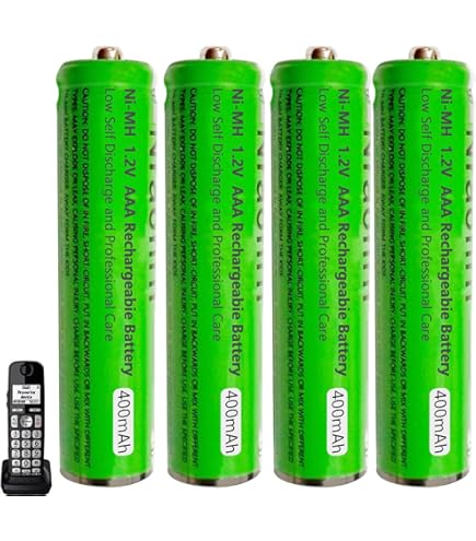 Panasonic Aaa Rechargeable Batteries Synergy Digital Cordless Phone Batteries, Compatible With Panasonic KX-TG2420 Cordless Phone, (Ni-MH, 2.4V, 830 MAh), Combo-Pack Includes: 2 X SDCP-H358 Batteries Coast Rechargeable Battery