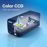 Plustek Opticfilm 8100 Film Scanner CCD 7200 dpi LED Light Grayscale B/W view 3