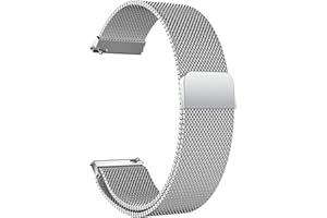 LYYLTX Metal Magnetic Watch Band Mesh Woven Quick Release Strap Adjustable Stainless Steel Replacement Straps for Women Men 14mm 16mm18mm 20mm 22mm 24mm