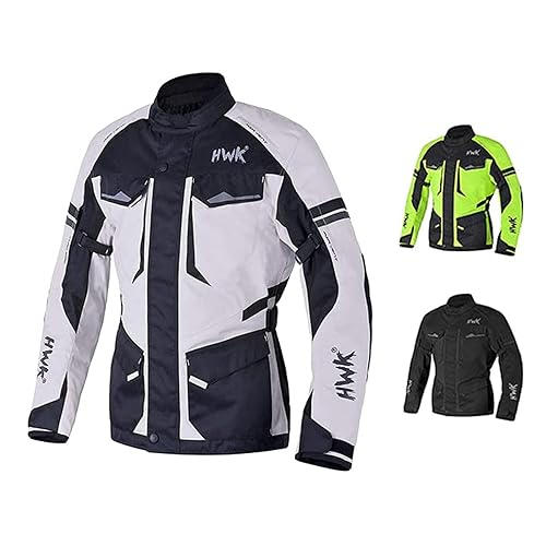 HWK Motorcycle Jacket for Men Adventure/Touring with Cordura