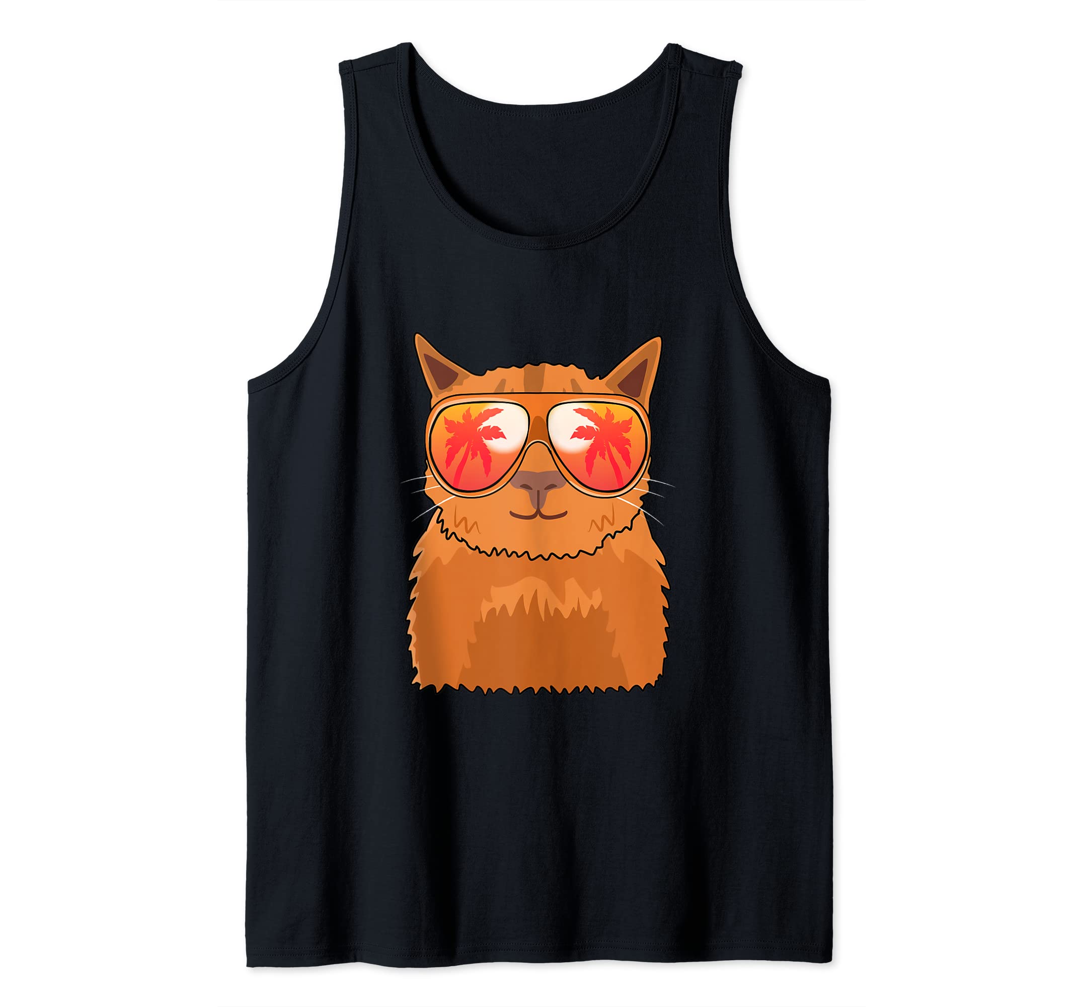 Cat Sunglasses Beach Summer Pool Party Kitten Cat Tank Top