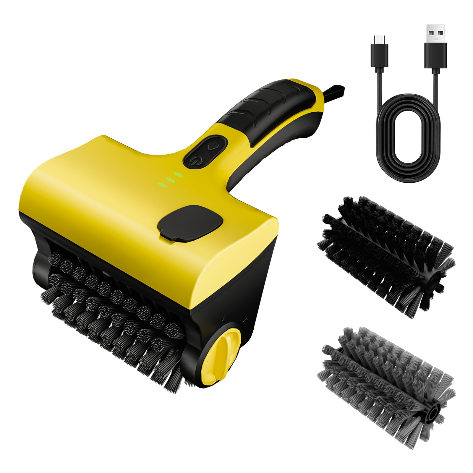 Photo 1 of 2 in 1 Electric Grill Brush, Rechargeable Barbecue Grill Cleaner with 2 Brush Heads, 360° Rotating Cleaning Brush Grill Accessories