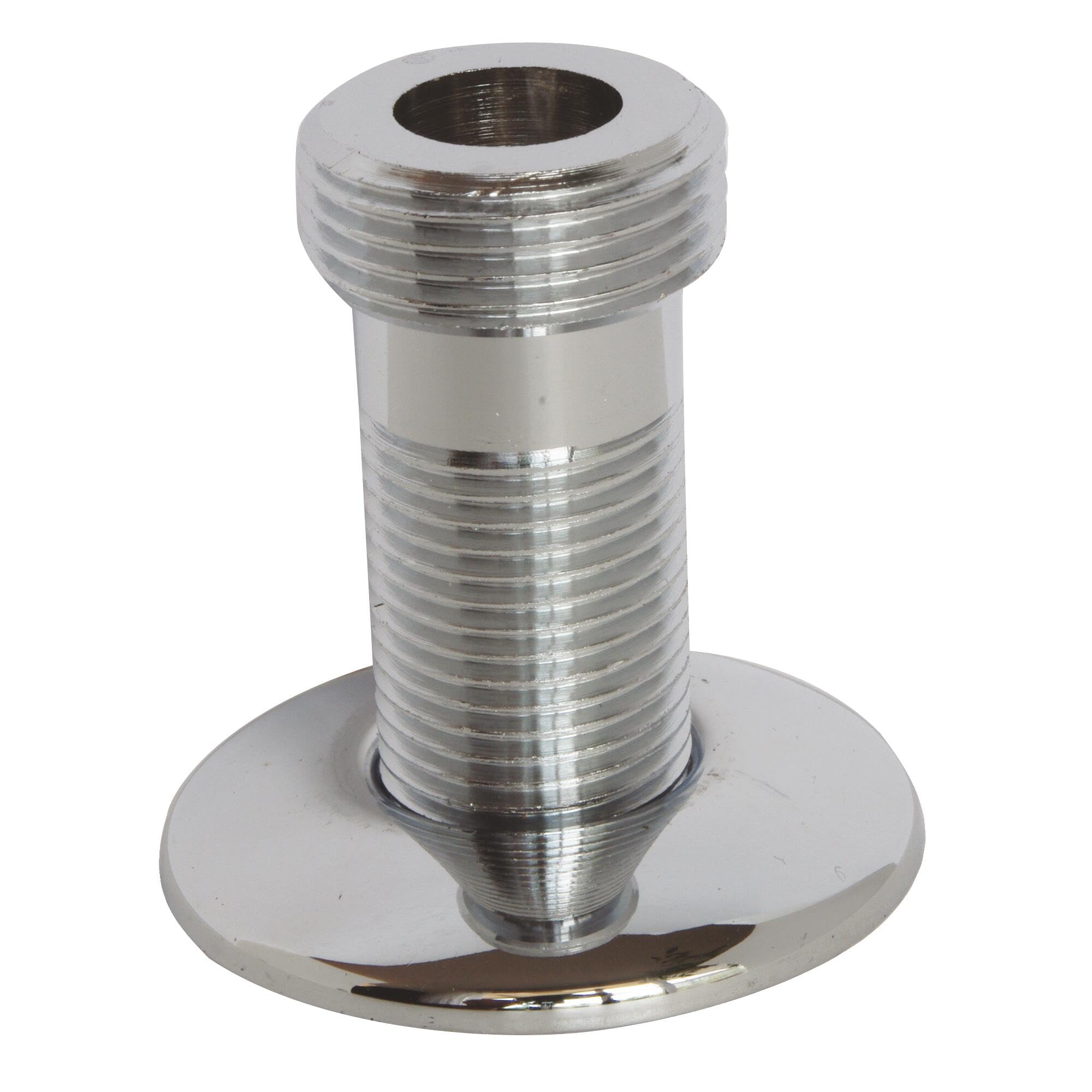 SOMATHERM FOR YOU 1388-03 Straight Screw Connection Chrome 15/21 Plated Brass Coupling Law 15/21-20/27 Male, Gray