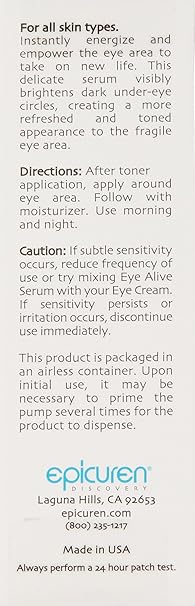 epicuren eye alive serum