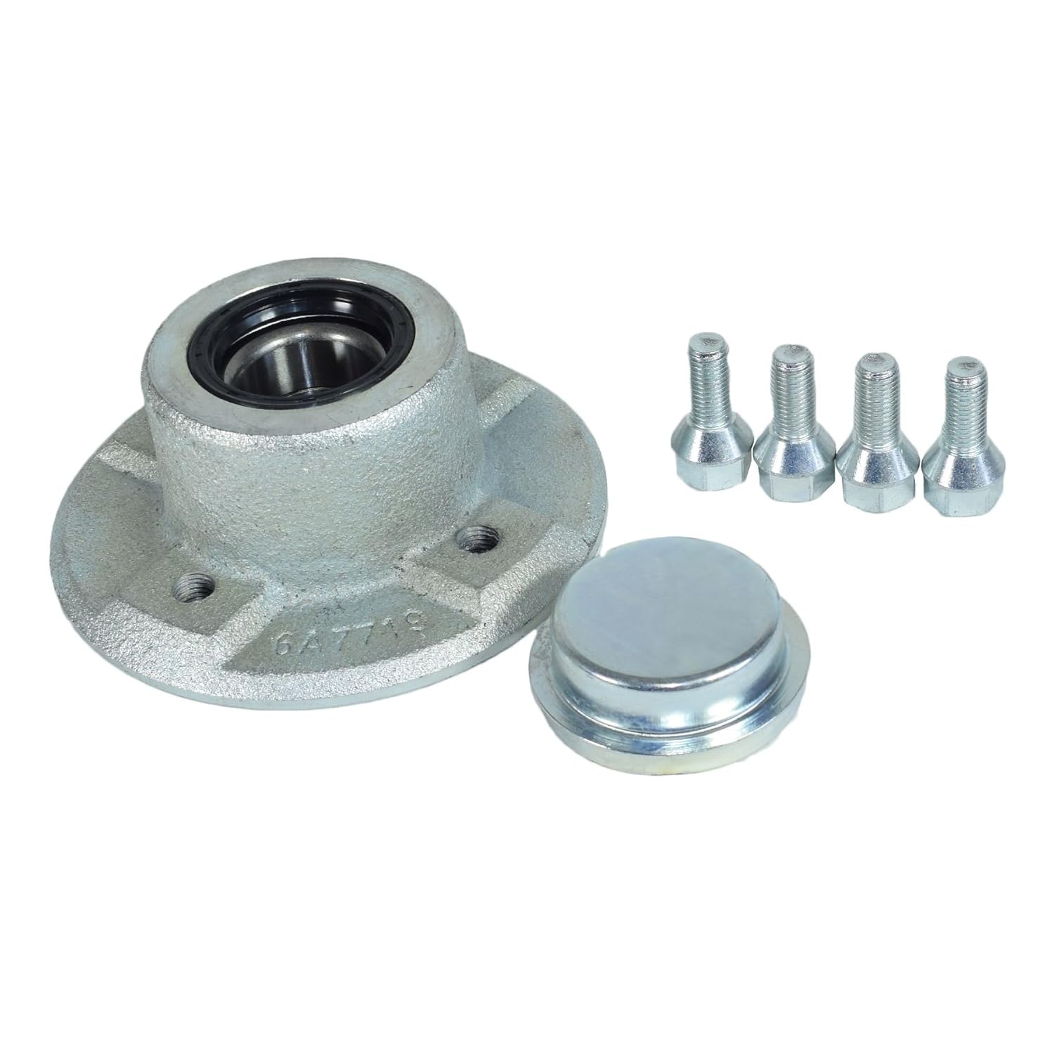 AB Tools 100mm PCD Trailer Cast Wheel Hub with Sealed Bearings For Ifor