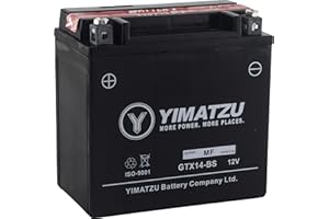 Yimatzu GTX14-BS 12V AGM Scooter Battery – Maintenance-Free Replacement for YTX14-BS / CTX14-BS – Reliable 200CCA Performance