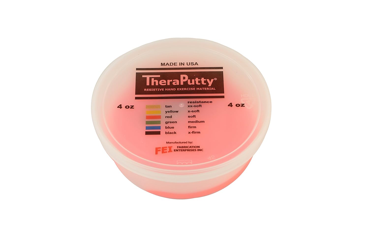 Cando - 263980 263980 TheraPutty Plus Antimicrobial, Red: Soft, 4 oz: Industrial & Scientific