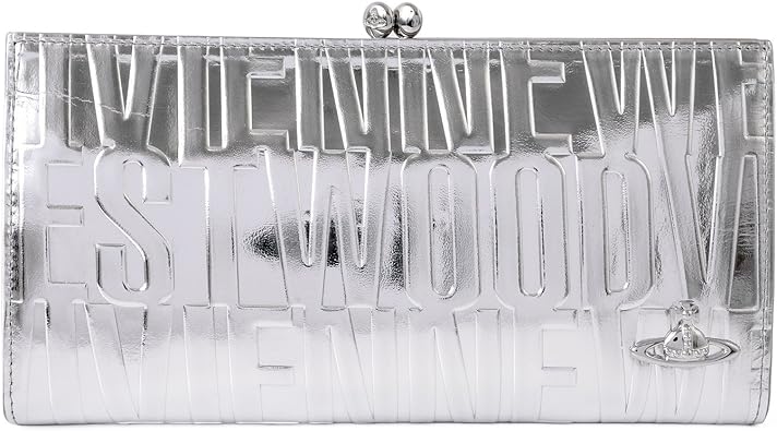 Amazon ヴィヴィアンウエストウッド Vivienne Westwood ブライダルボックス 口金 長財布 レザー がま口 ロング ウォレット パース シルバー Vivienne Westwood ヴィヴィアンウエストウッド 財布