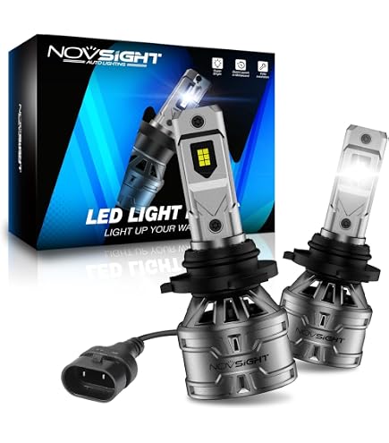 NOVSIGHT 9005/9006 Fog Light Bulbs – 9000LM Bright, 6500K Cool White, Plug & Play