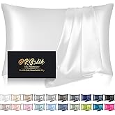 Silk Pillowcase for Hair and Skin, Mulberry Silk Pillow Cases King Size, Anti Acne Cooling Sleep Both Sides Natural Silk Sati