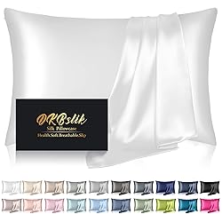 Silk Pillowcase for Hair and Skin, Mulberry Silk