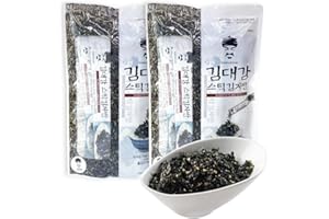 ADDERENITY Roasted Seaweed Flakes Easy Stick Type Original Flavor Laver Nori Gim Snack 스틱형 김자반 0.35oz X 7 Sticks 2 Packs(140g)