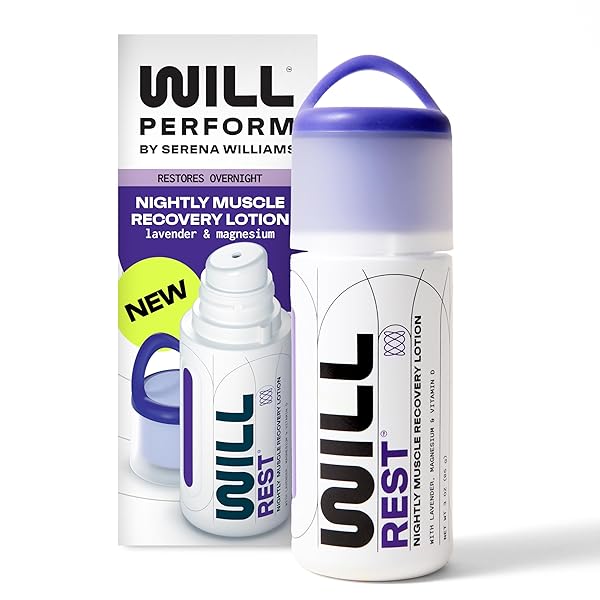 WILL PERFORM LAVENDER OIL MAGNESIUM LOTION FOR SLEEP BY SERENA WILLIAMS I NIGHTLY TOPICAL MAGNESIUM CREAM FOR RELAXATION I VITAMIN D & GERANIUM LAVENDER LOTION FOR BETTER SLEEP & RELIEF I 3 FL OZ