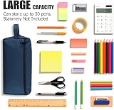hoinya Pencil Case Big Capacity Large Storage Office School Blue view 5
