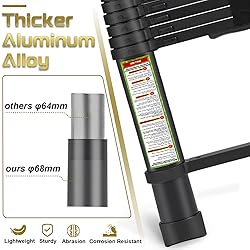 RIKADE Telescoping Ladder 10.5FT & Attic