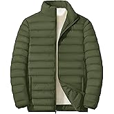 MAGNIVIT Men's Puffer Jackets Lightweight Warm Winter Coat Water-Repellent Windbreaker Insulated Quilted Packable Jacket