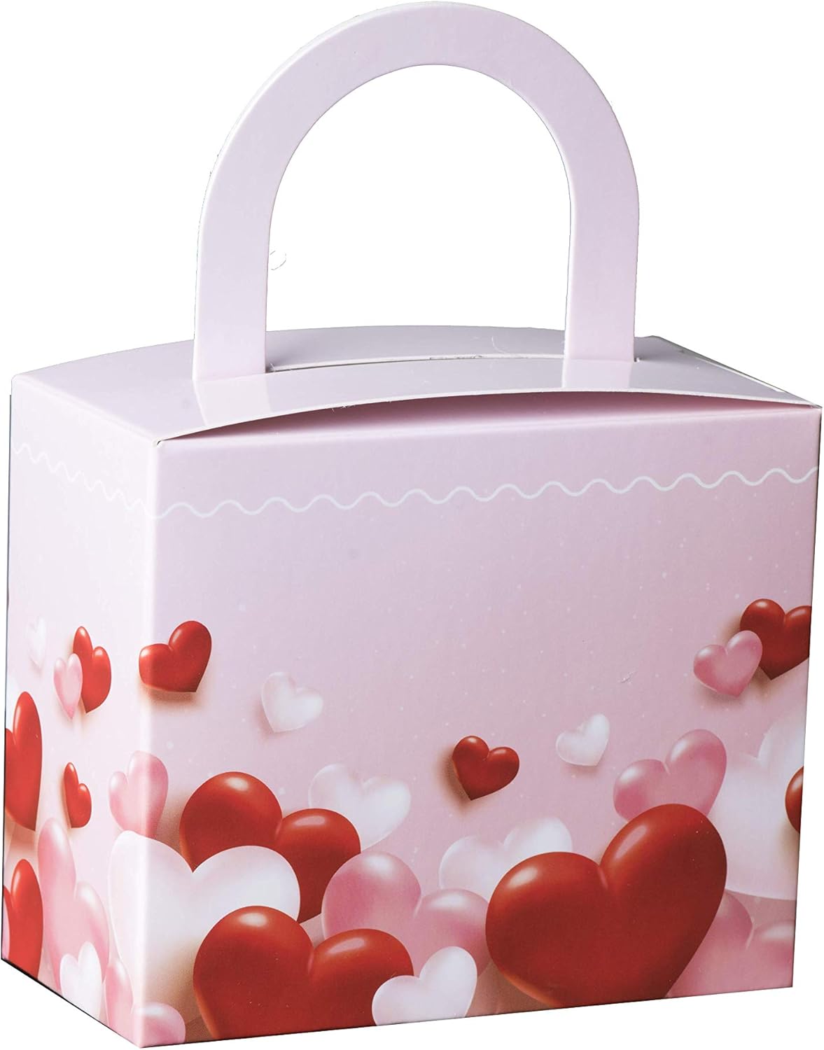 Hammont Valentine’s Day Candy Boxes - 18 Pack - Colorful Party Favor Treat Boxes with Sturdy Handle - Perfect for Valentine’s Day, Wedding Favors, Celebrations | 4.5” x 3.75” x 2.25”