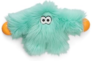 WEST PAW Rowdies Helga Durable Plush Dog Toy with Reinforced Seams Chew Resistant HardyTex Fabric and Interactive Squeaker for Safe Indoor and Outdoor Playtime Bundle for Dogs - Seafoam