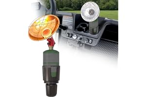 Truwild Golf Cart Heater with Adjustable Cylinder Cup Holder (Gas Cylinder NOT Included), Outdoor Heater 5500BTU for Most Golf Cart EZGO, Yamaha & Club Car, Upgraded 16oz Propane Tank Holder Included