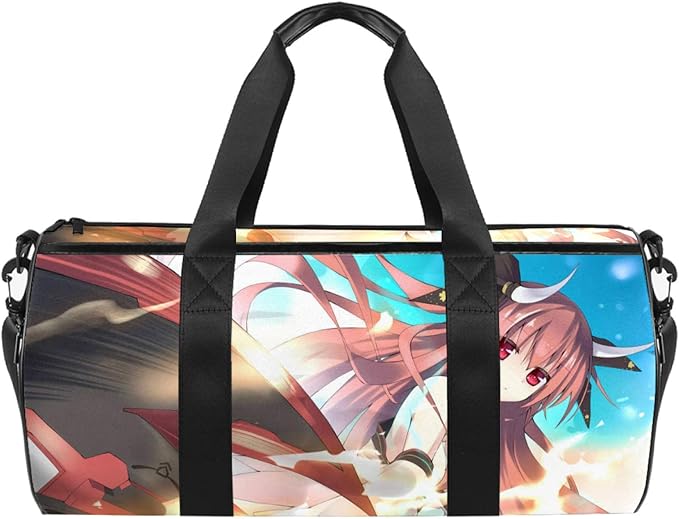 Z&Q Womens Mens Travel Bags anime girl Weekender Carry on for Kids