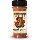Porkosaurus World Championship Memphis BBQ Rub – Sweet & Spicy Dry Rub with Low Sugar for Pork, Chicken & Veggies – Gluten-Free Seasoning for Grilling, Smoking & Backyard BBQ (9.7Oz)