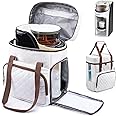SFYBYHEART Carrying Case Compatible with Baby Brezza Formula Pro Advanced Formula Dispenser Machine Carrying Bag - Baby Formula Mixer Travel Bag with Pockets for Baby Essential, Pumps, Baby Bottles