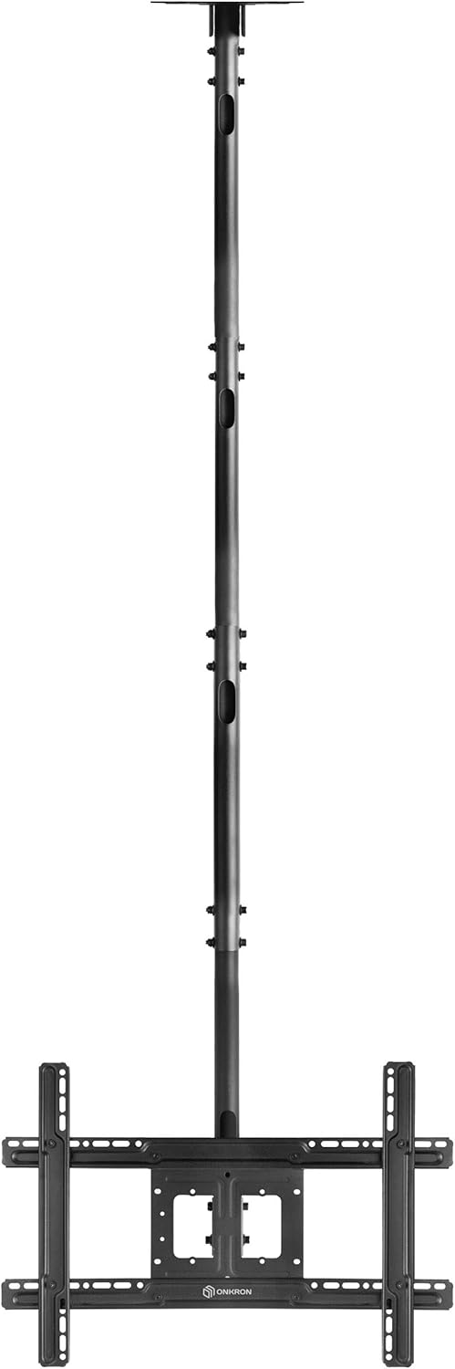 ONKRON Ceiling TV Mount Bracket Height Adjustable for 32 to 70 Inch LED LCD TVs N2L Black - Image 5